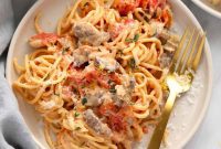 Rich Cream Cheese Pasta Bake
