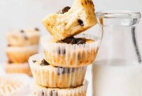 Pillowy Chocolate Chip Ricotta Muffins
