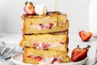 Strawberry Cream-Filled French Toast