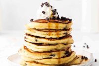 Pillowy Ricotta Chocolate Chip Pancakes