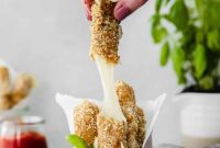 Crispy Homemade Mozzarella Sticks
