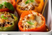 Hearty Italian Baked Peppers
