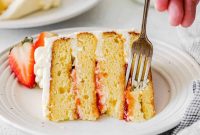 Dreamy Strawberry Ricotta Layer Cake