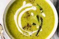 Golden Roast Asparagus Bisque
