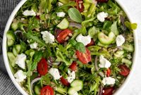 Bright Lemon Orzo Salad with Tangy Goat Cheese