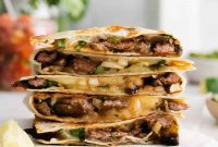 Sizzling Steak and Cheese Tortillas