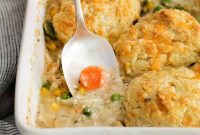 Homestyle Chicken Pot Pie with Fluffy Biscuit Topping