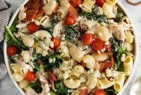 Creamy Gorgonzola Chicken Pasta Salad