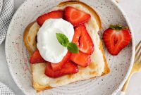 Decadent Strawberry Cheesecake French Toast