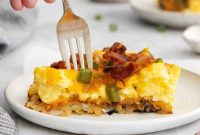 Golden Hash Brown Brunch Pizza