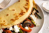 Tangy Goat Cheese Crepes