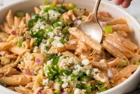 Spicy Buffalo Chicken Pasta Salad