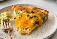 Golden Savory Broccoli Cheddar Tart