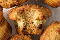 Decadent Cream Cheese Banana Bread Muffins