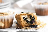 Cream Cheese Swirl Blueberry Muffins