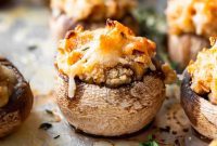 Decadent Cream Cheese Mushroom Poppers