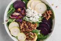 Roasted Beet and Creamy Goat Cheese Salad