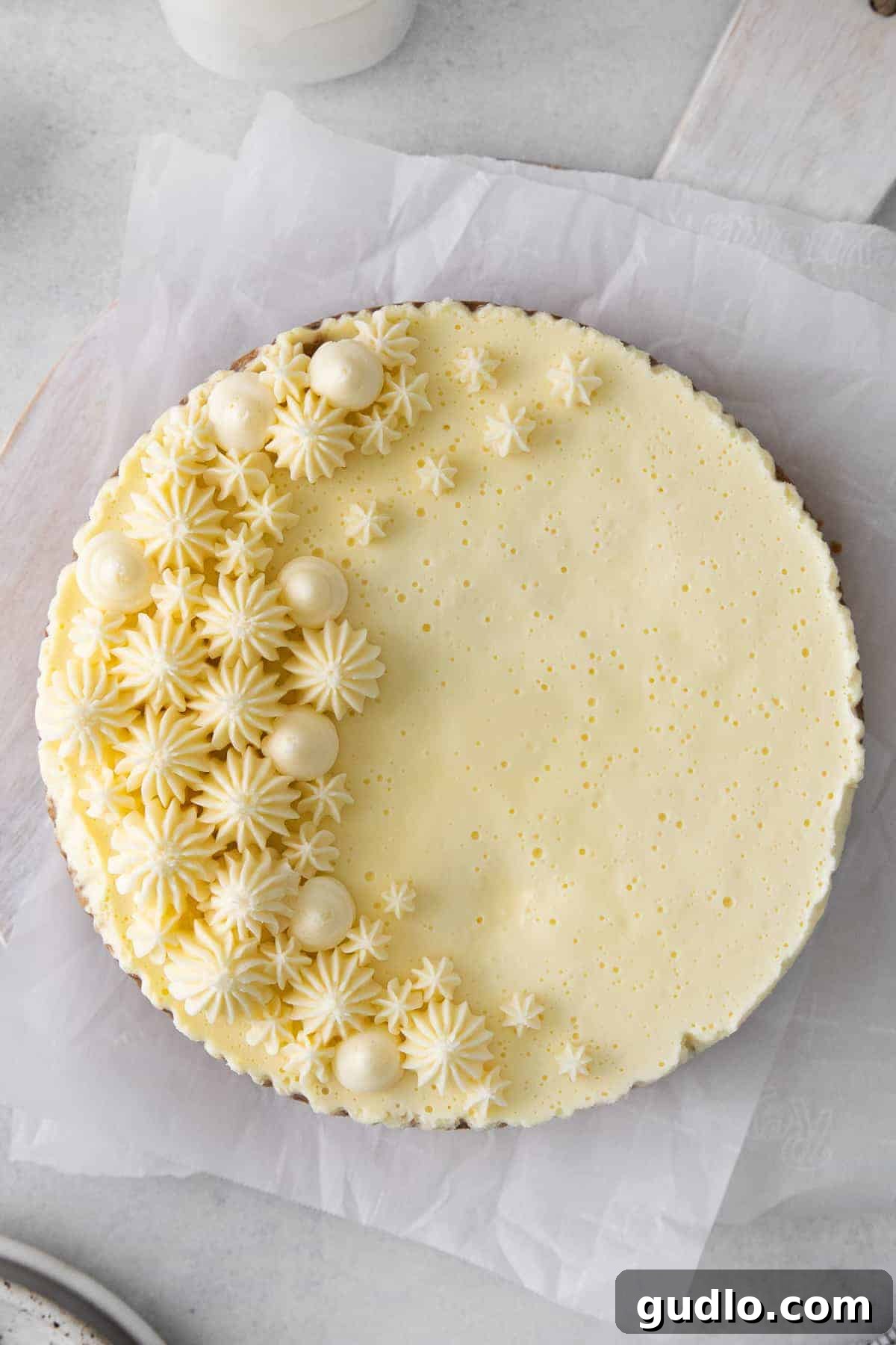The Grand Reveal: Your Perfect Instant Pot Cheesecake A stunning, perfectly baked Instant Pot cheesecake, showcasing its smooth, golden-brown top and creamy texture.