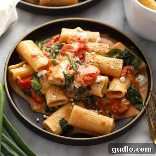 Baked Goat Cheese Pasta