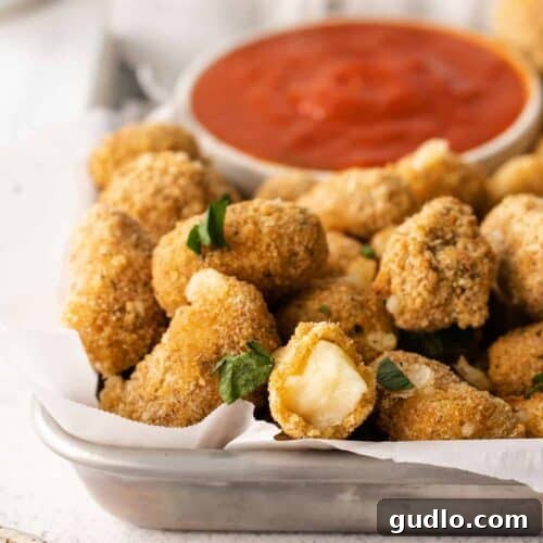Crispy Air Fryer Cheese Curds 2 air fryer cheese curds