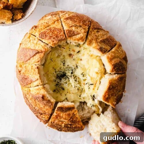 Baked bread bread bowl