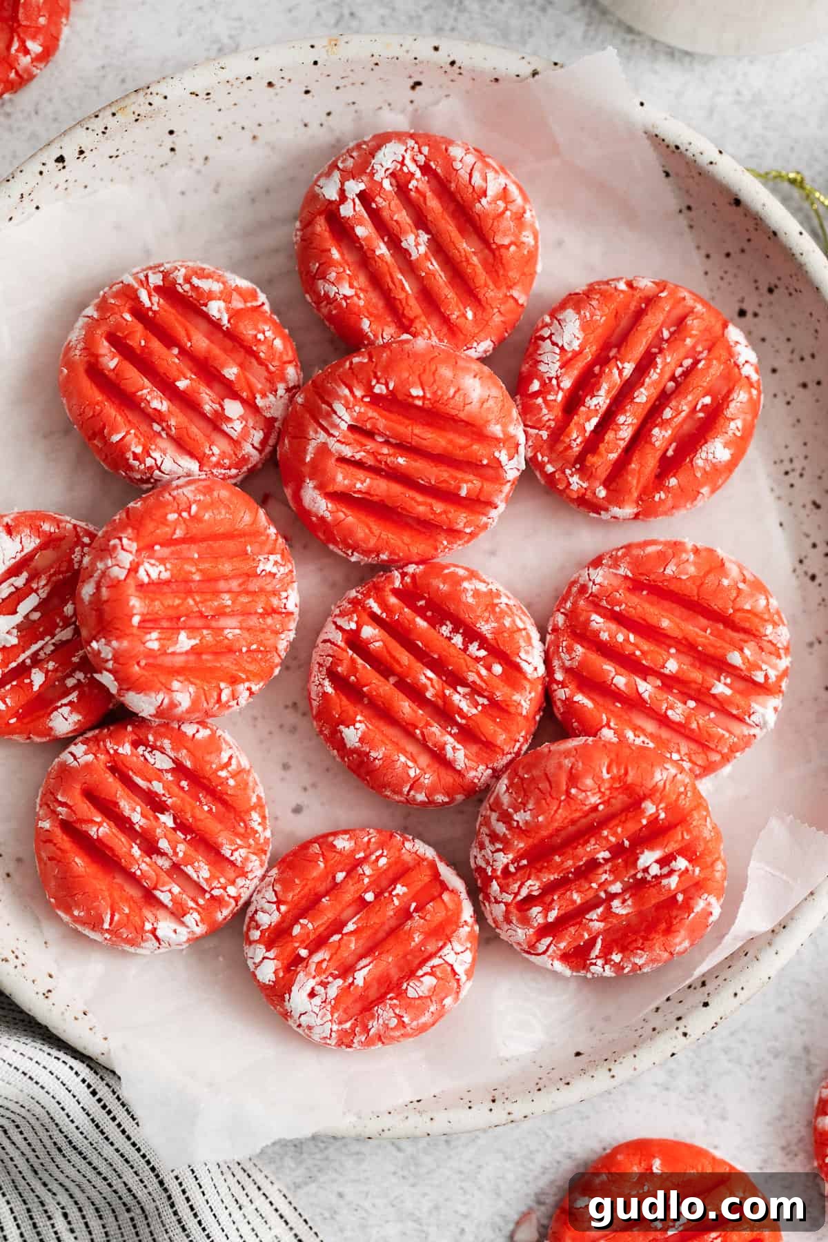 Easy Cream Cheese Mints Recipe for Holiday Treats Vibrant cream cheese mints arranged artfully on a plate, ready to be enjoyed.