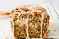 Apple Fritter Bread with Cream Cheese Swirl