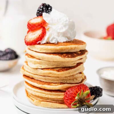 stack of pancakes.